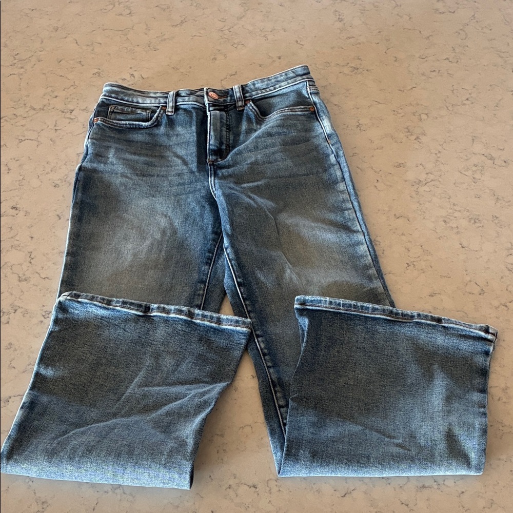 LC Lauren Conrad Women's Straight Leg Blue Jeans